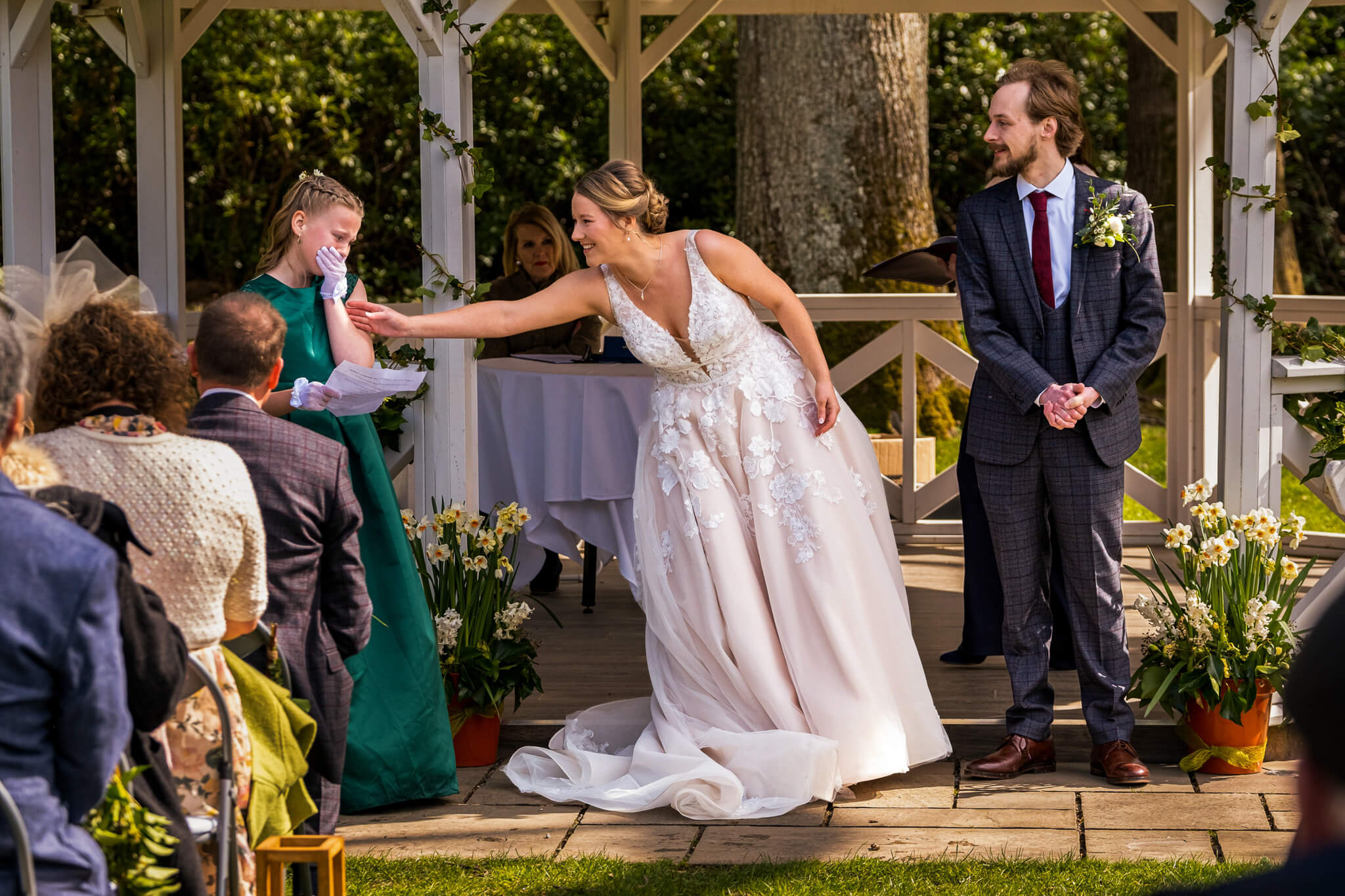 armathwaite-hall-outdoor-wedding-ceremony